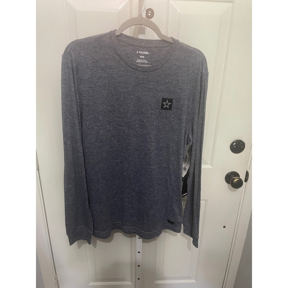 J. Palmer Dallas Cowboys Long Sleeve Shirt Mens Medium Heather NFL J134TE002C10